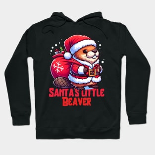 Santas Cute Beaver Christmas Hoodie